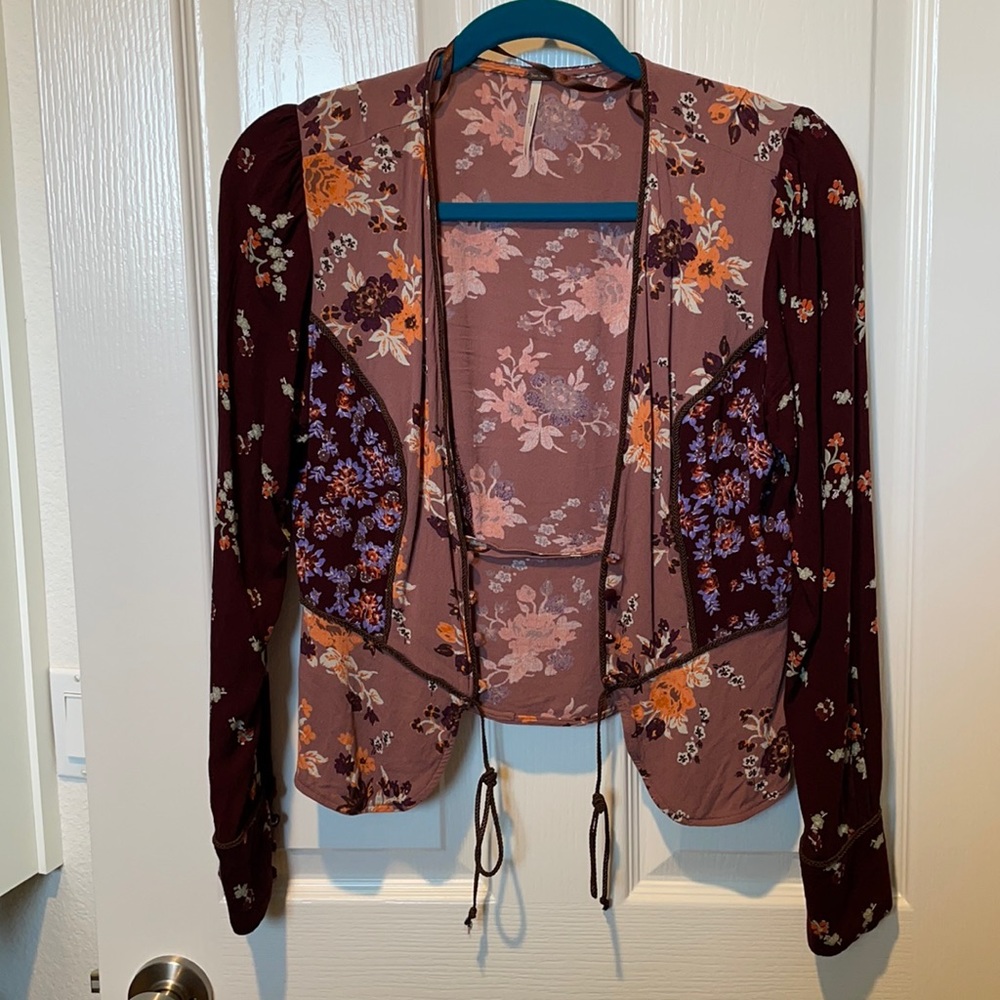 Free People floral blouse